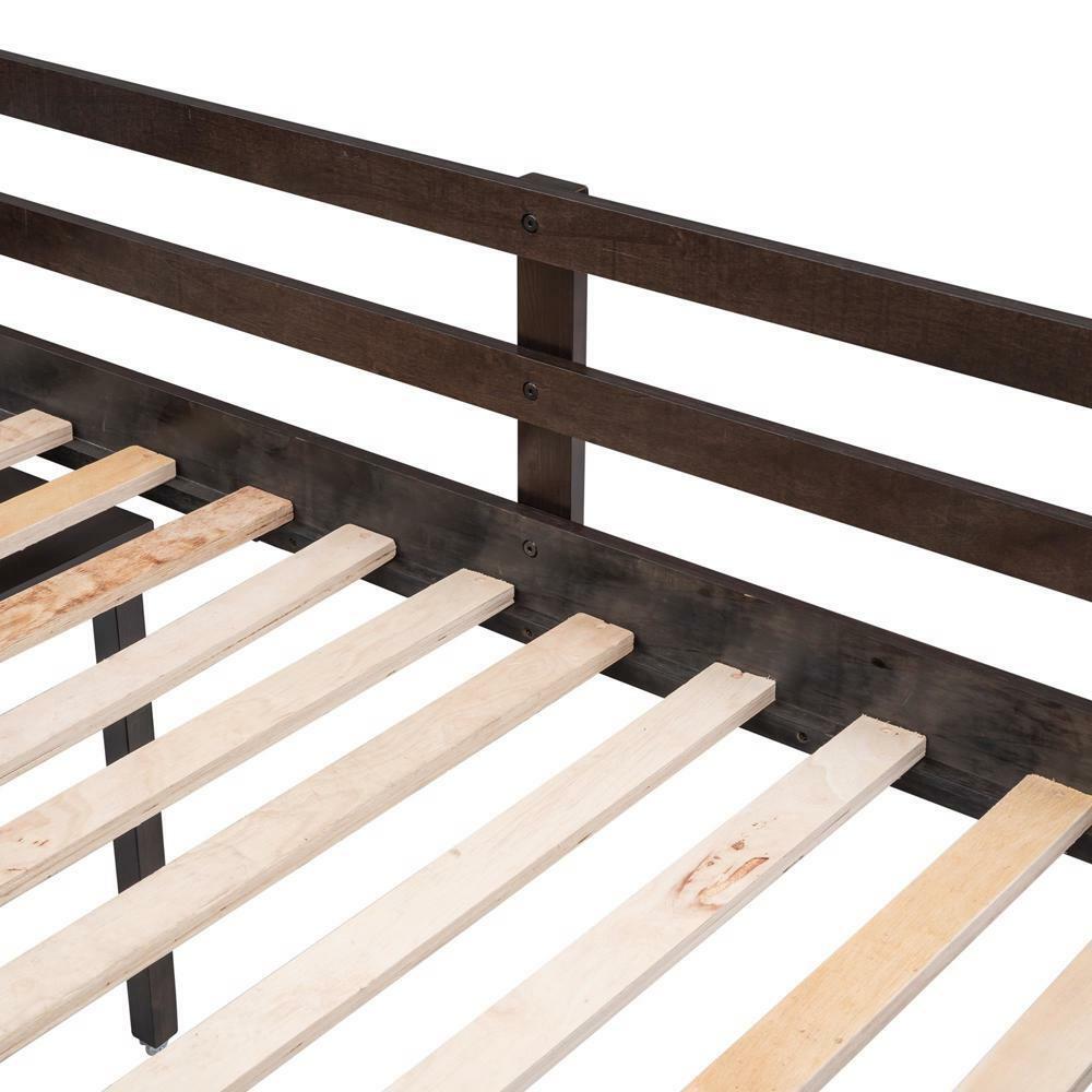 Low Study Twin Loft Bed Espresso