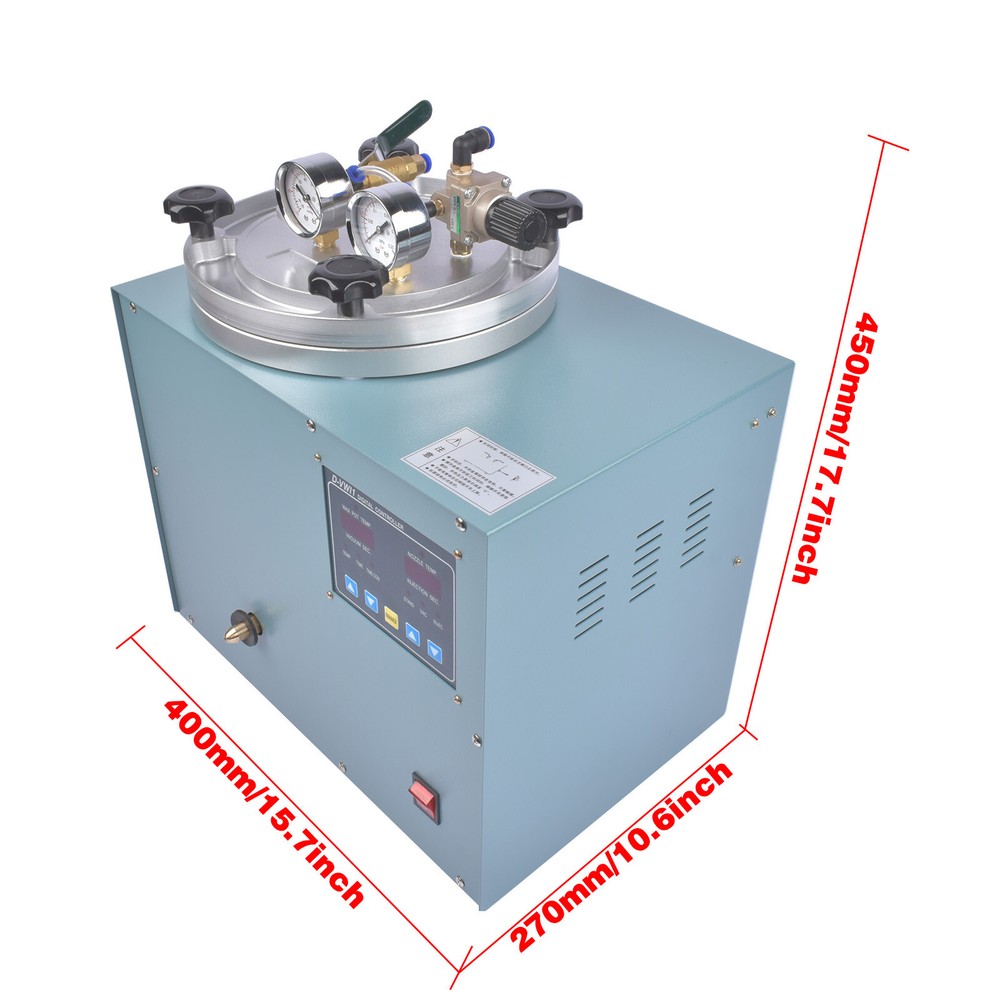 Digital Wax Injection Machine Vacuum Wax Injector with Auto Clamp & Controller