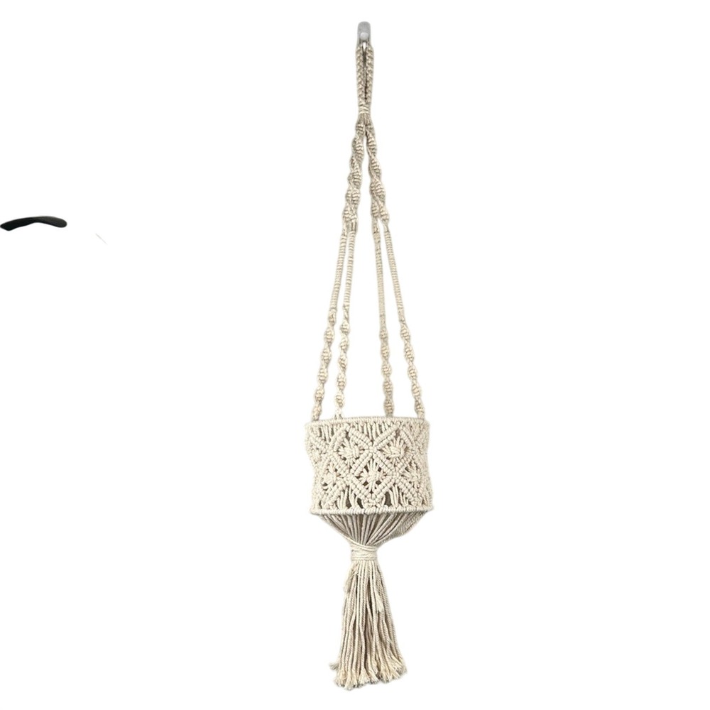 Classic Retro 70's Macrame Medium Size Plant Holder