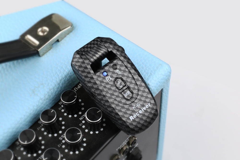Wireless Guitar System 2.4GHz 2 Modes, Thumb-Size, 250° Rotatable, Wireless