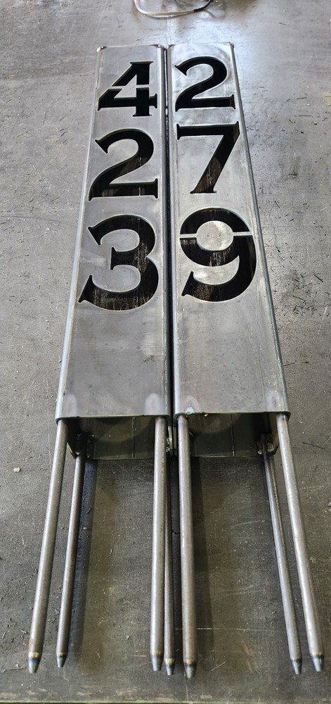 House Address Sign Yard sign Illuminated Column