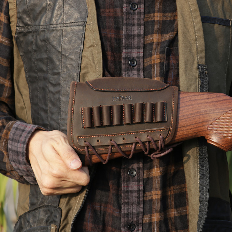 TOURBON Hunting Cheek Rest Riser Rifle Cartridges Ammo Holster Buttstock Sleeve