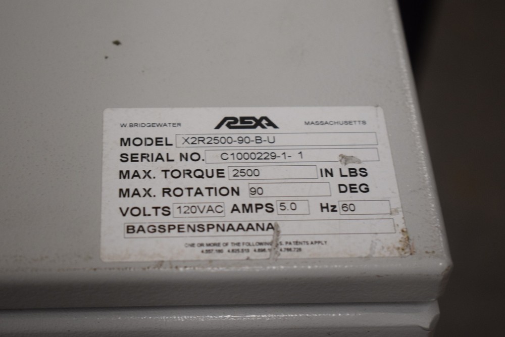 Rexa X2R2500-90-B-U Actuator Position Controller 2500 Torque lbs.