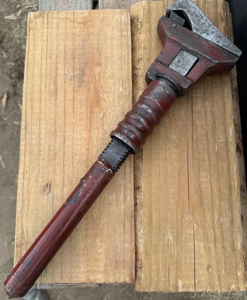 ANTIQUE Bemis & Call Steel Handle Adjustable Monkey Wrench
