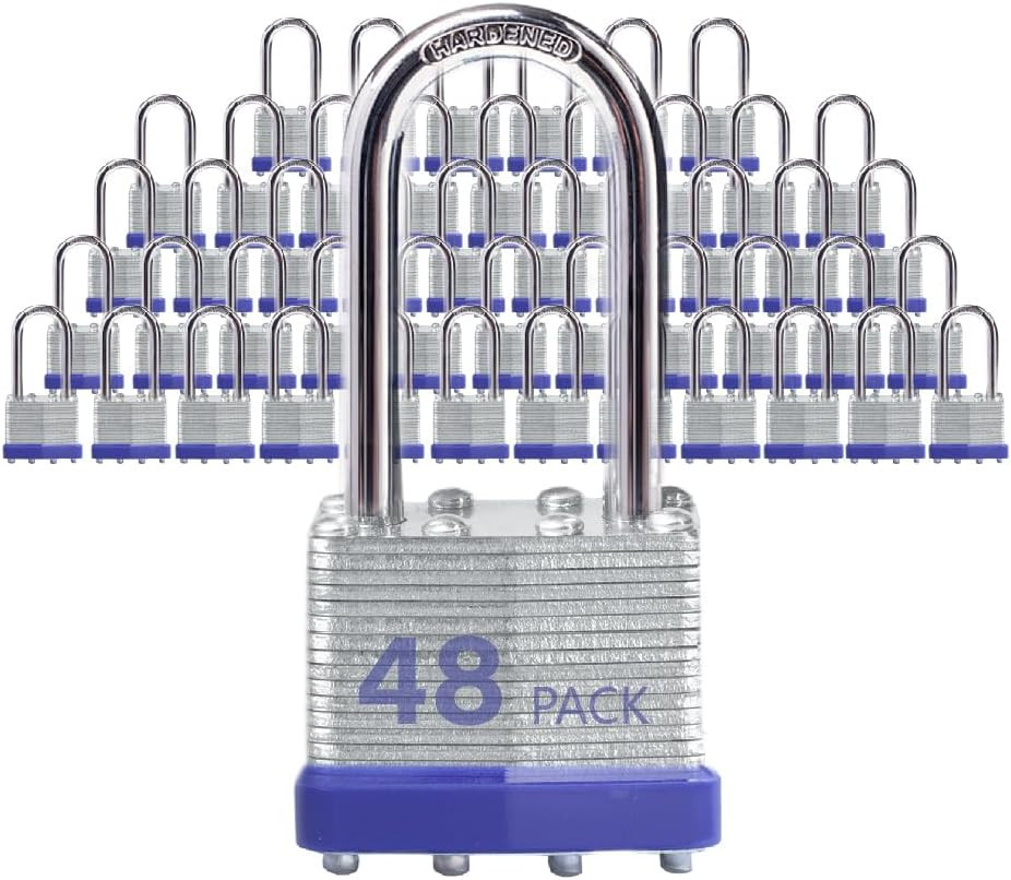 Lock Outdoor Padlocks, Key Lock, Padlocks with Same Key - Laminated Steel Keyed