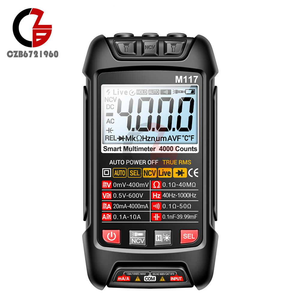 ANENG M117 Digital Multimeter NCV AC/DC Voltmeter Current 4000 Count True RMS