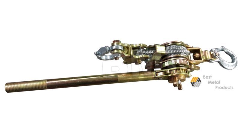 2 TON CABLE RATCHETIN LEVER HOIST HAND PULLER  COME ALONG 2 HOOK  - 0900132