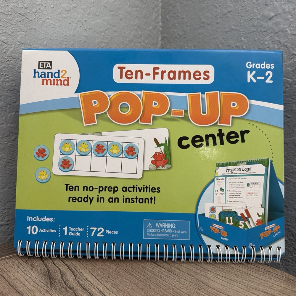 hand2mind Ten-Frames Pop-Up Learning Activity Center 10 Activities No Prep K-2