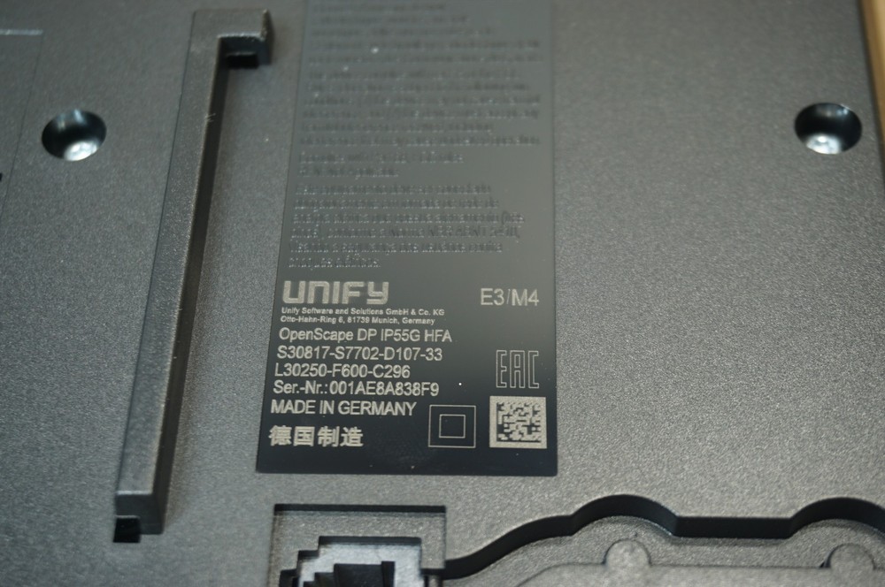 UNIFY Openscape IP55G HFA Phone Black