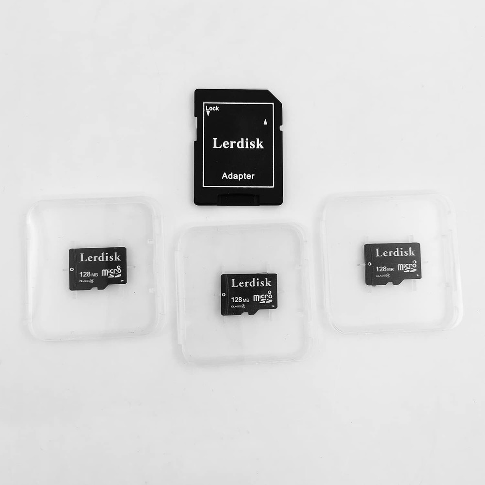 128MB Class 4 Micro SD Card Triplet - Perfect for Basic Devices & MP3 Players