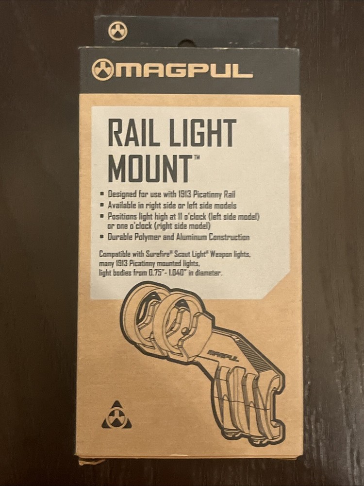 MAGPUL 498-LT Light Offset Mount Black Left Side 11 O'Clock High NEW