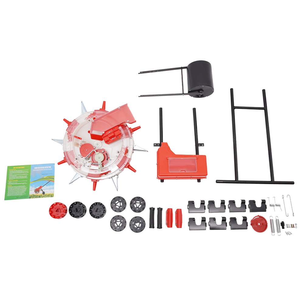 Precision Manual Seeder Garden Seed Planter Spreader Hand-Push Roller Seeder