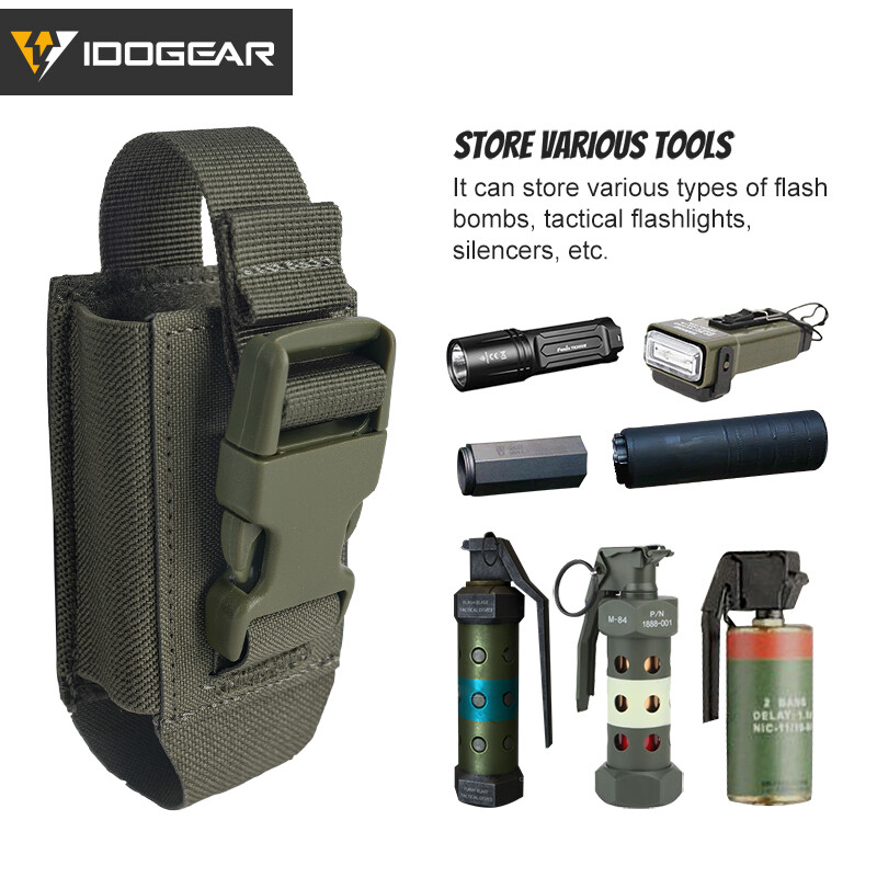 IDOGEAR Tactical Single Flashbang Pouch Tool Pouch Airsoft Multi-Function Gear