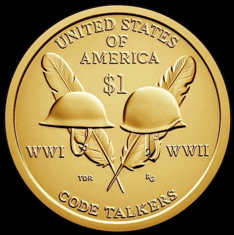 2016 P&D Sacagawea Native American Dollars "BU" Mint (2 Coin Set) Code Talker!