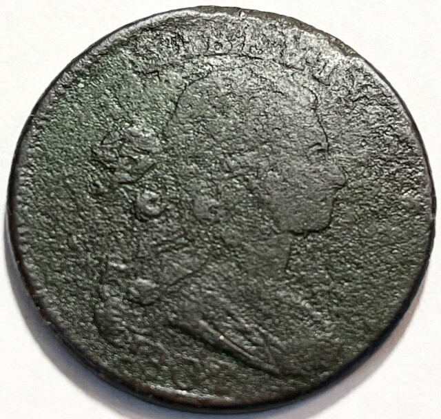 USA - Draped Bust Large Cent - 1802 - Environmental Damage