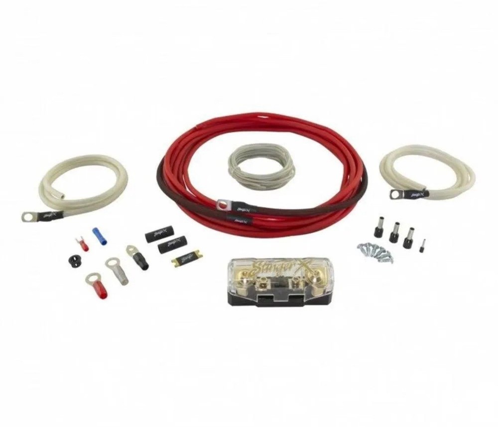 Stinger X2K81 8 Gauge Copper Power & Ground Amplifier Kit