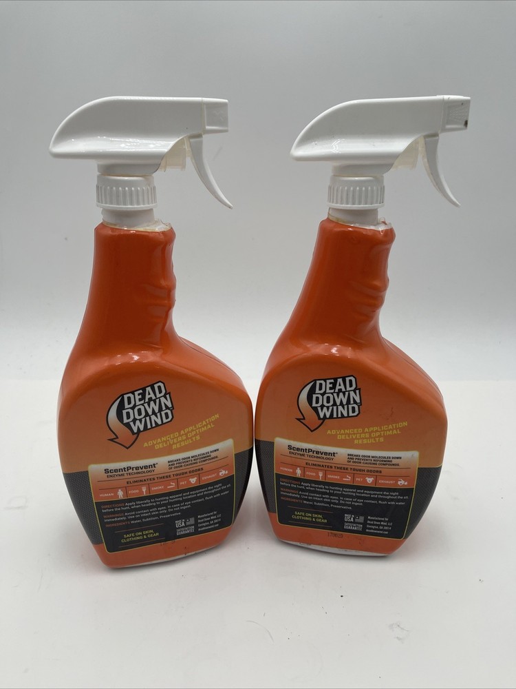 Dead Down Wind Oder Eliminating Field Spray (2) 32oz Bottles