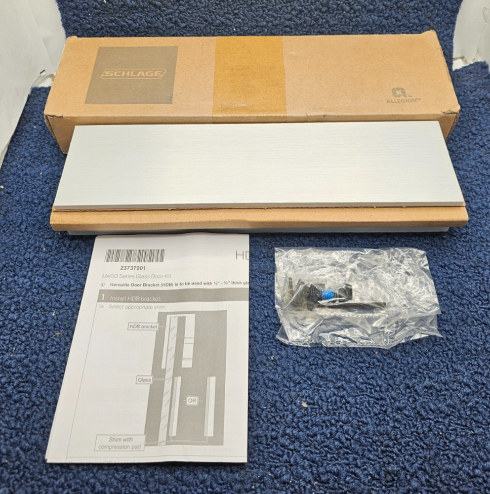 Schlage 490-HDB: Herculite Door Bracket For M490