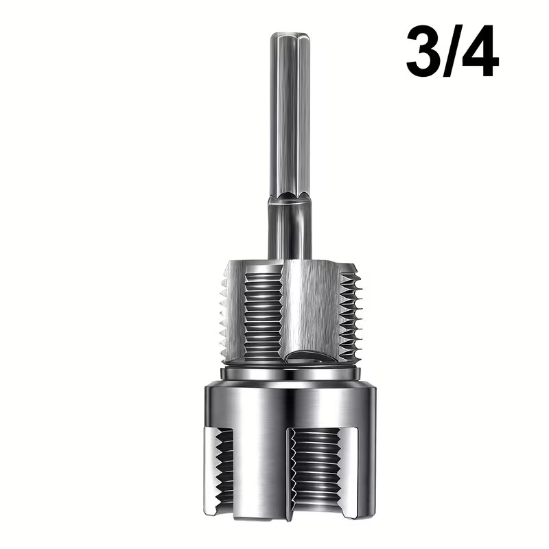 Integrated Internal & External Pipe Threading Tool Steel PVC Pipe Threader Kit