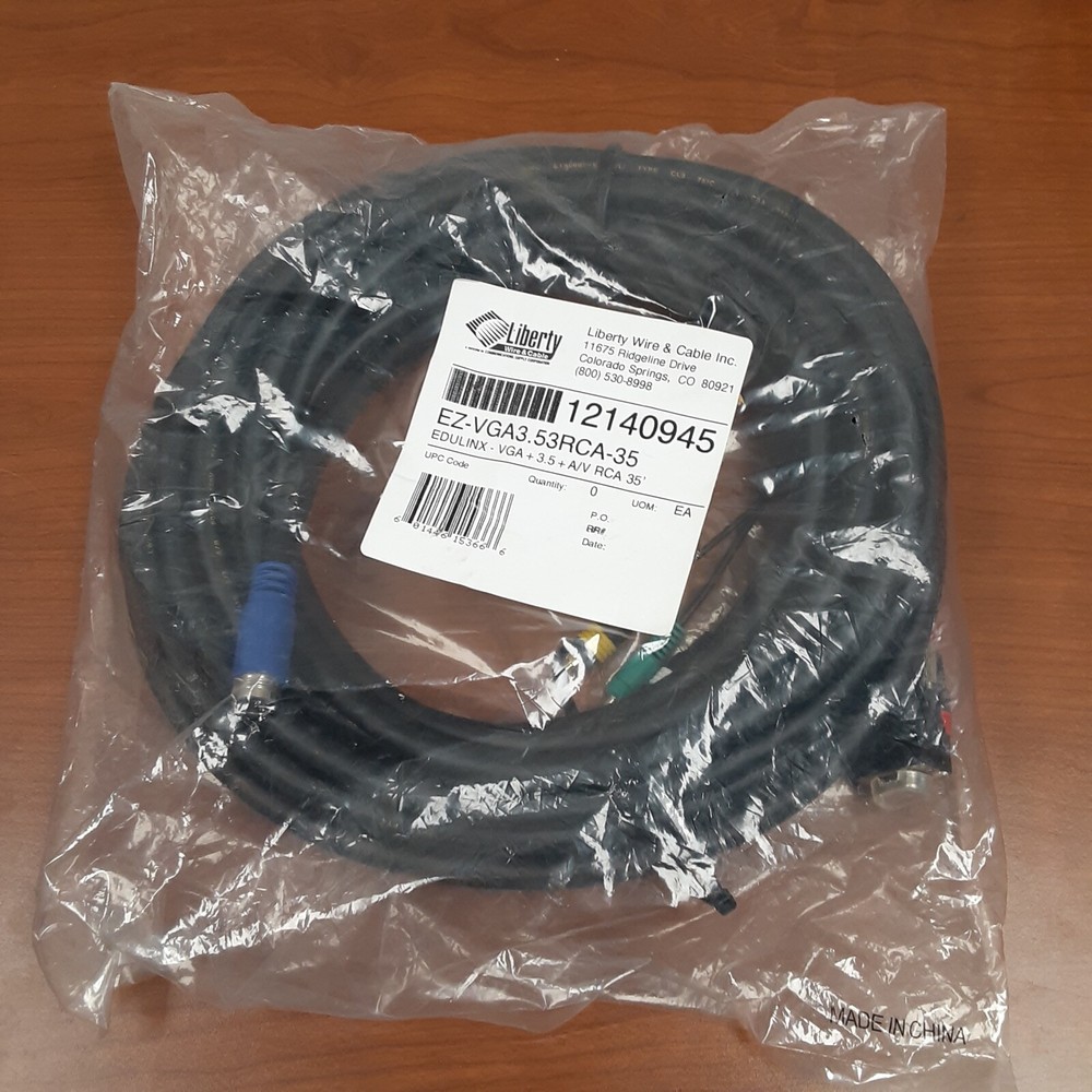 EZ-VGA3.53RCA-35...35' A/V cable...NEW!