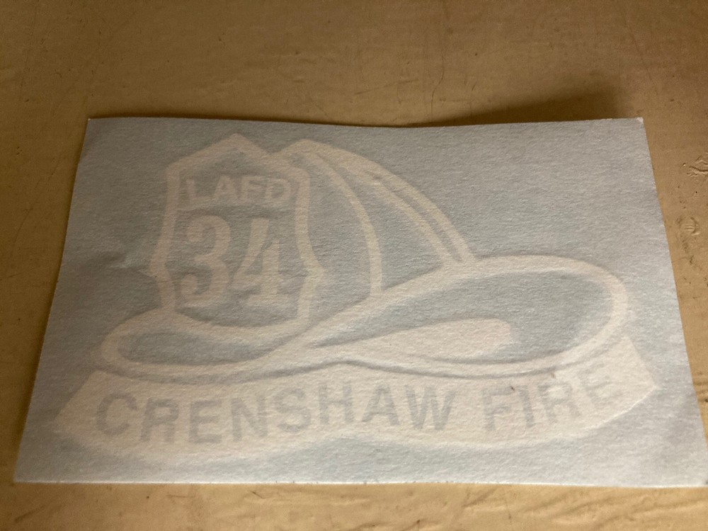 LAFD Crenshaw Fire sticker