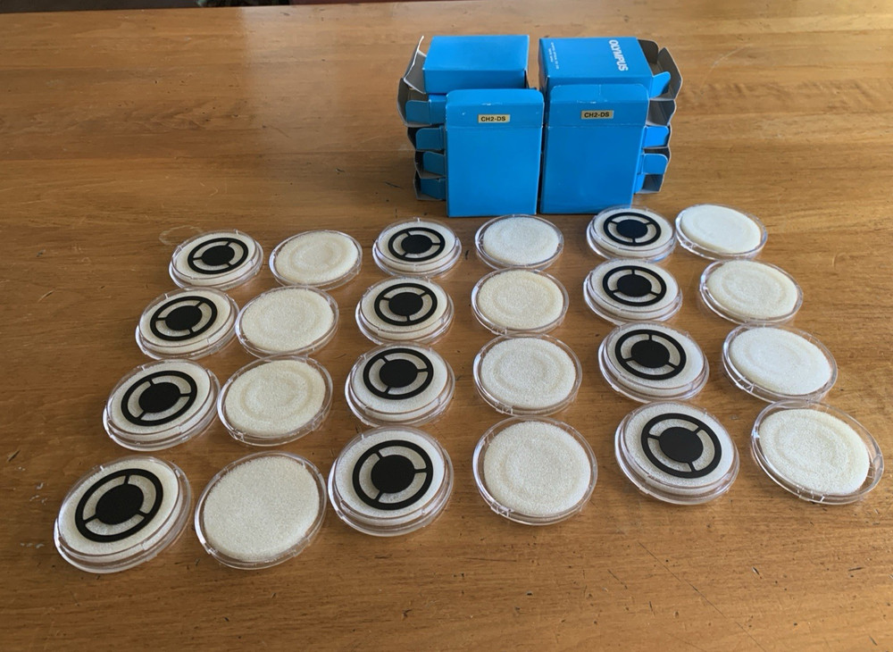 12 Olympus CH2-DS Darkfield Light Stops for CH Microscopes, Dozen!