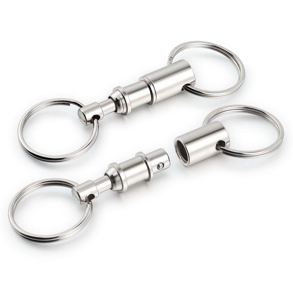 10PCS Detachable Pull Apart Quick Release Keychain Key Rings Key Chain
