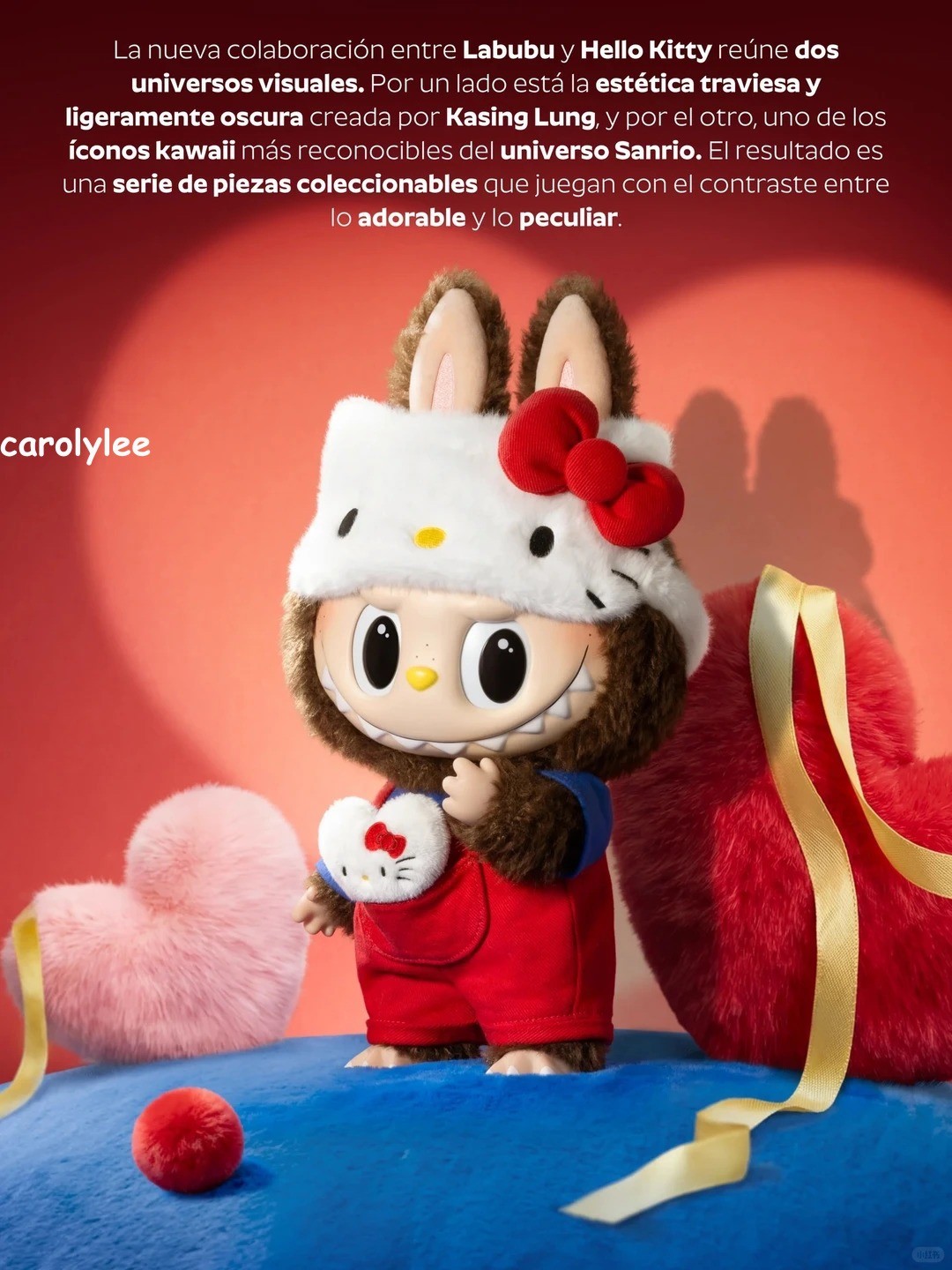 Authentic The Monsters X Hello Kitty Plush Toy Gift Box Cute 38cm