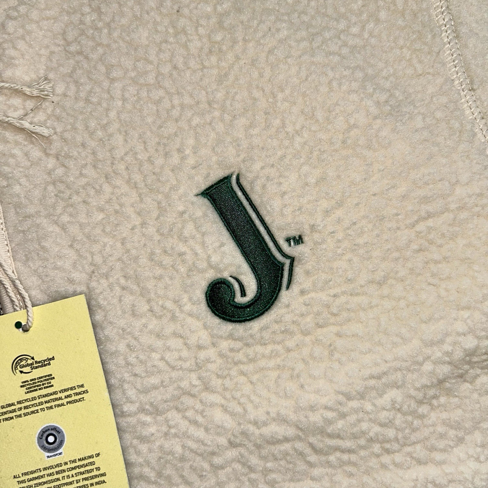 Jameson Irish Whiskey Fleece Full Zip Sweater SIZE LARGE *NEW*