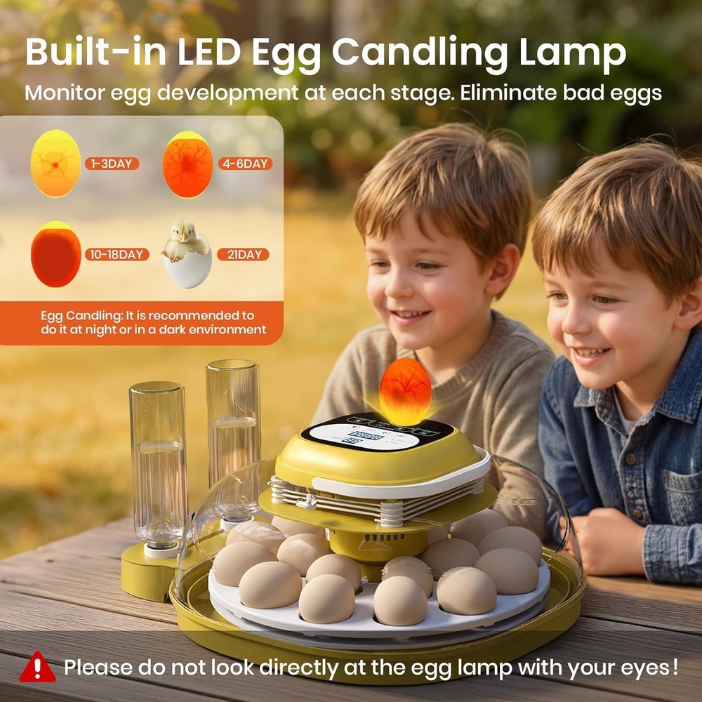 Egg Incubators for Hatching Eggs with Automatic Egg Turning & Humidity Control