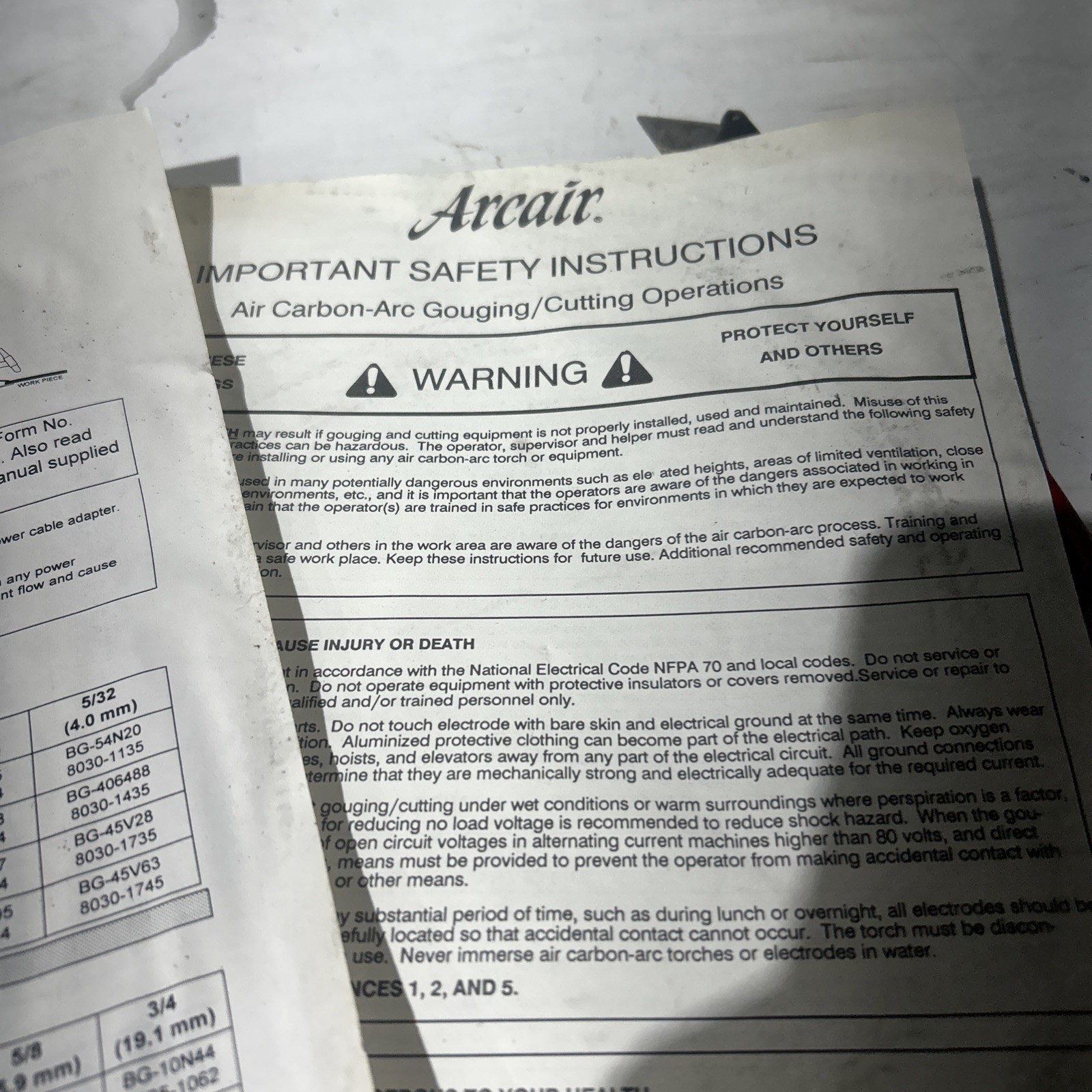 Black Gold Tig Torch Bgf-26v-25f. Welding Torch Flex Neck 200 Amp Arcair 25’