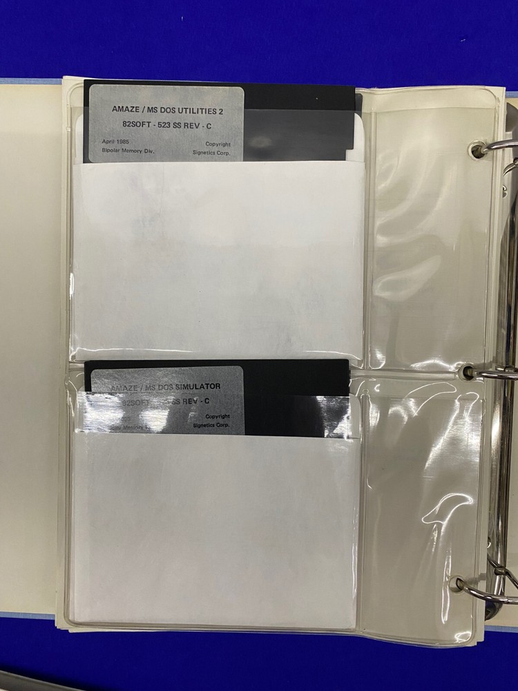 SIGNETICS AMAZE REV C DESIGN SOFTWARE PC/DOS USERS MANUAL
