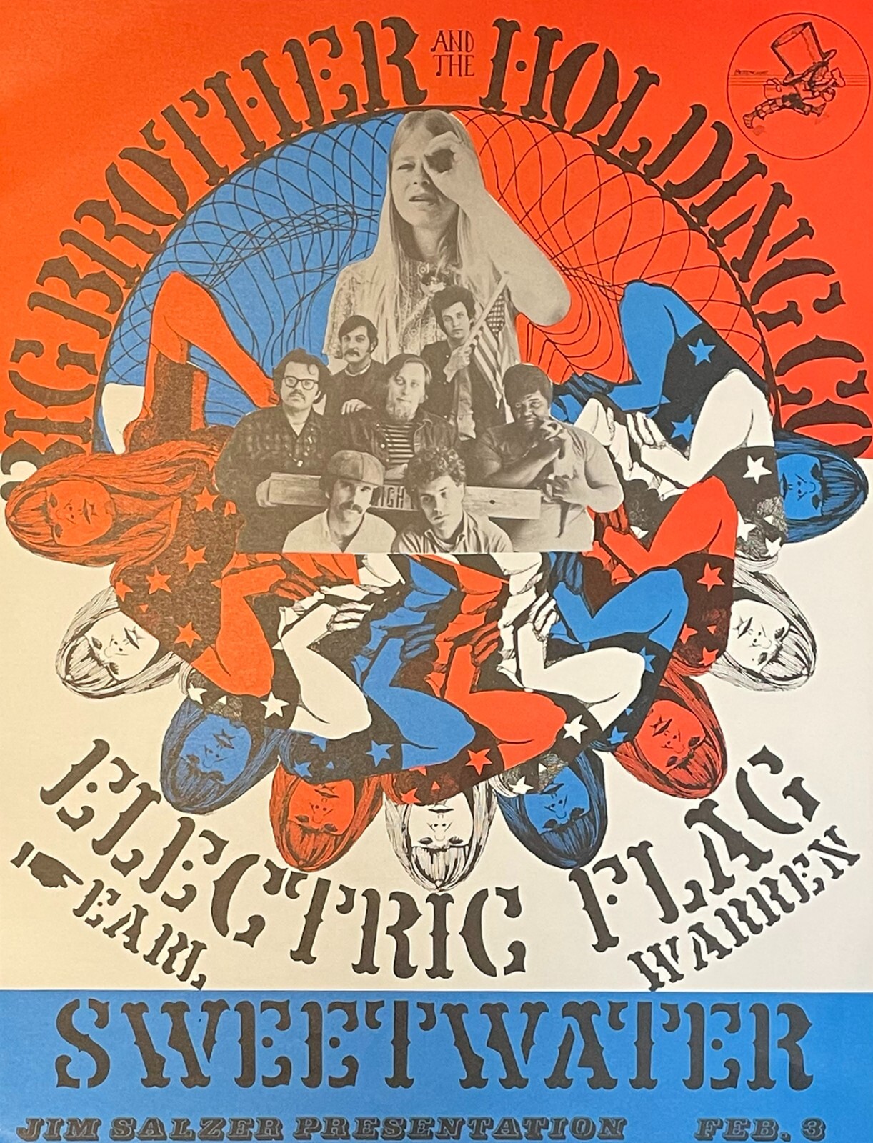 JANIS JOPLIN in Sanrta Barbara, 1968) - AUTHENTIC POSTER