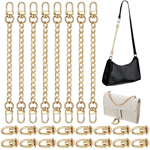 24 Pcs Purse Chain Strap D Ring Rivets Set Flat Purse Strap Extender