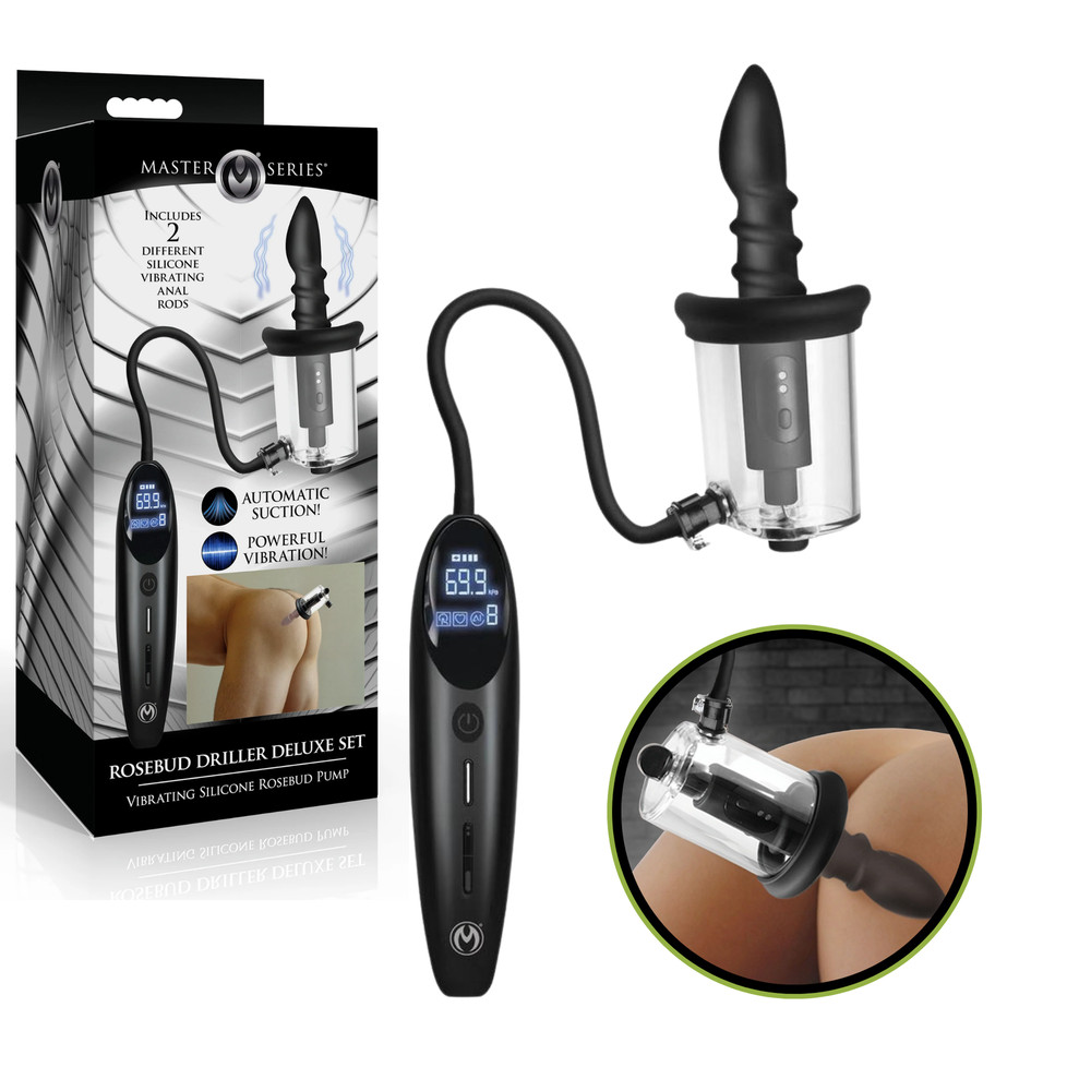 Rechargeable Intense Vibrating Thrusting Sucking Anal Stimulation w/ Controller