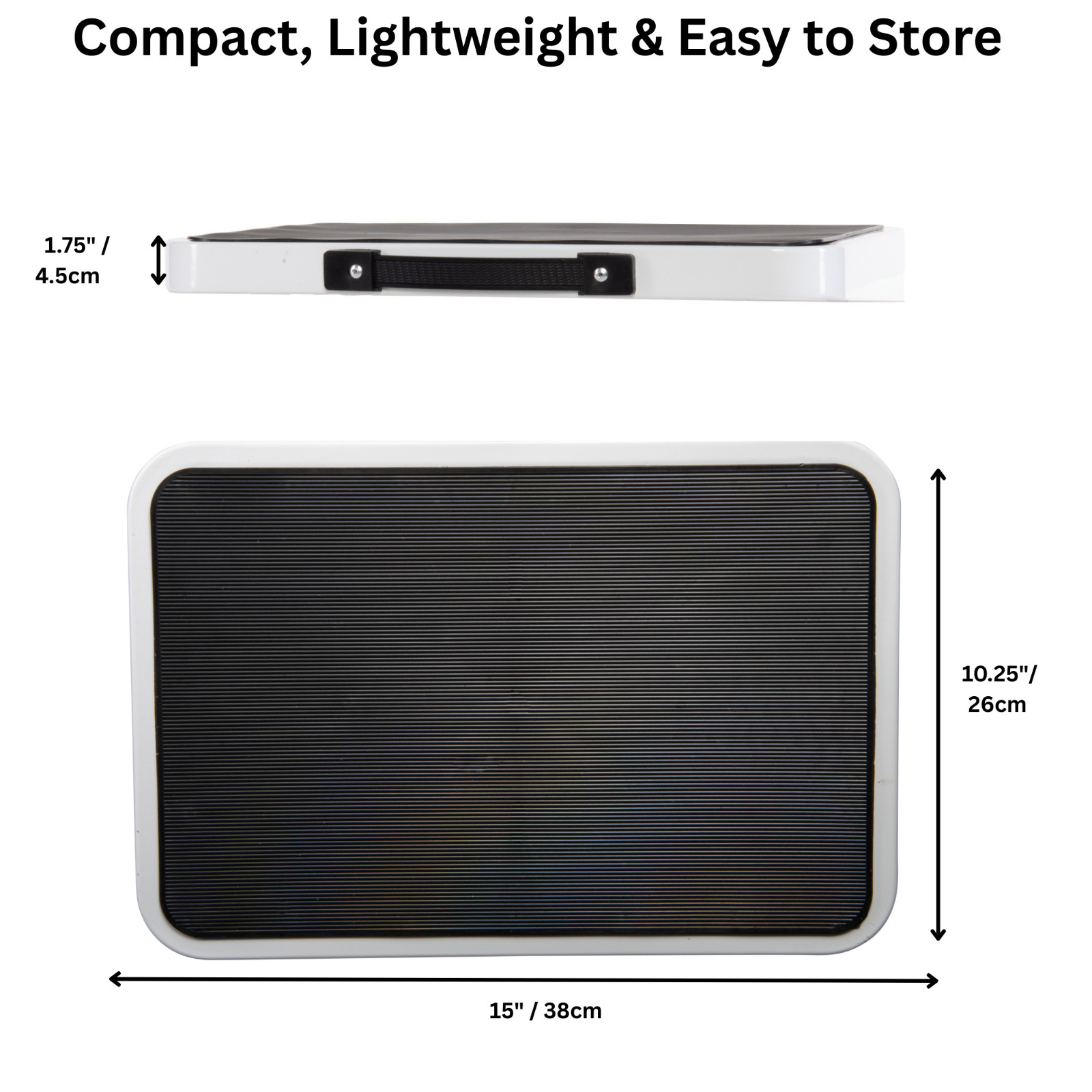 Adjustable Height Folding Step Stool – 3 Height Settings, Non-Slip, Portable