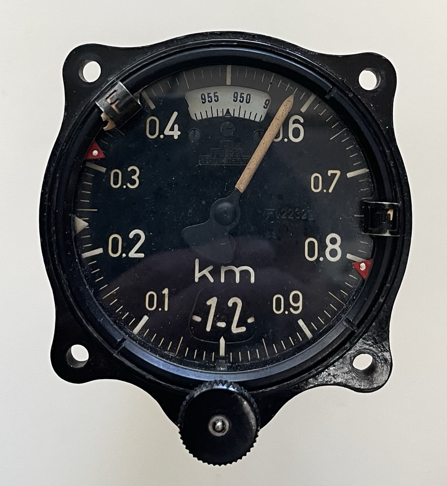WW II German Aircraft Instrument Höhenmesser Altimeter Fl 22320