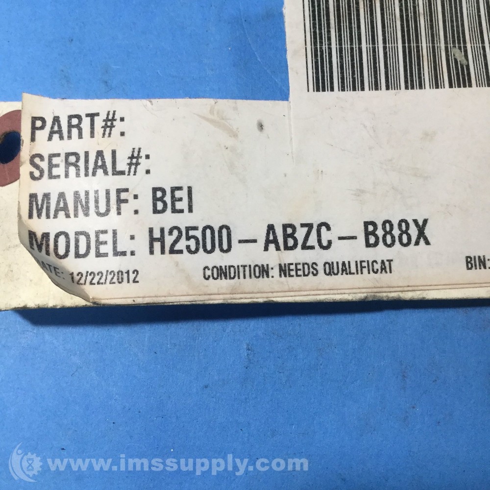 BEI Motion Systems H2500-ABZC-B88X Encoder USIP