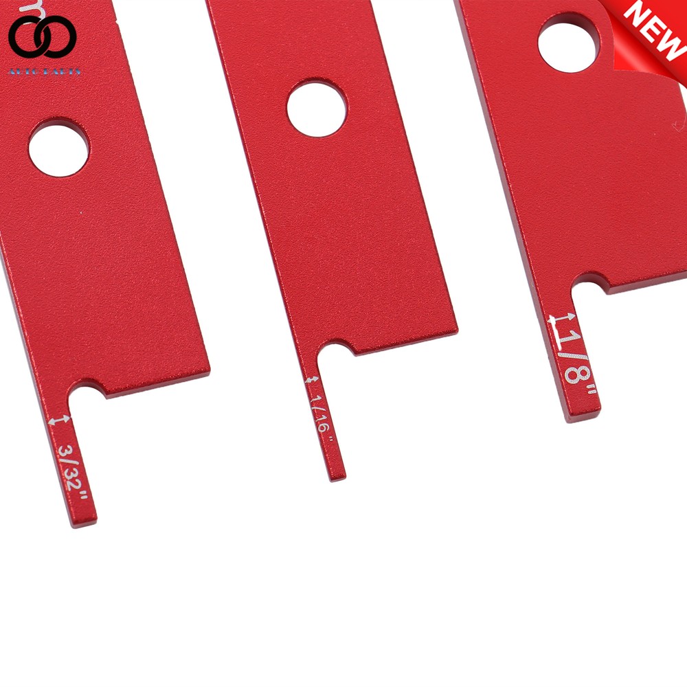Aluminum Height Gauge Router Table Setup Bars Precision Setup Blocks 14PCS