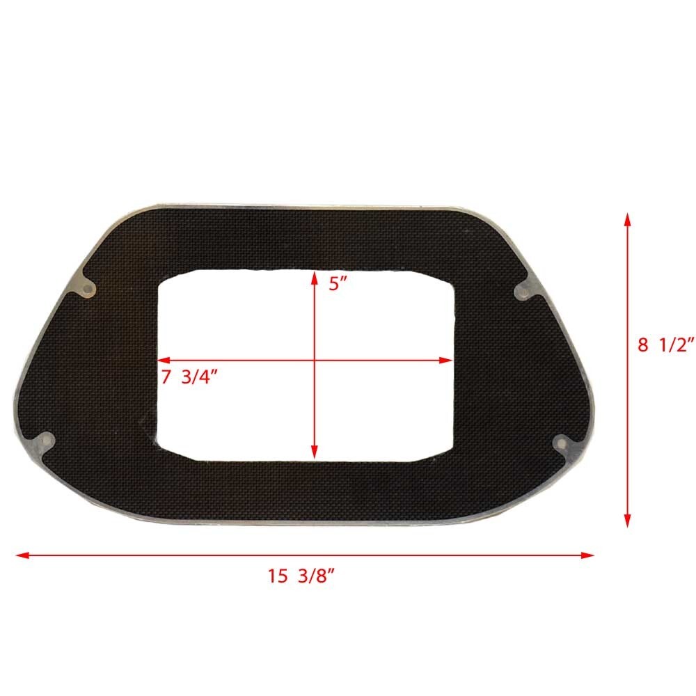 Ranger Boat Blank Chartplotter Panel 7202817CT | HDS-7T Silver Black