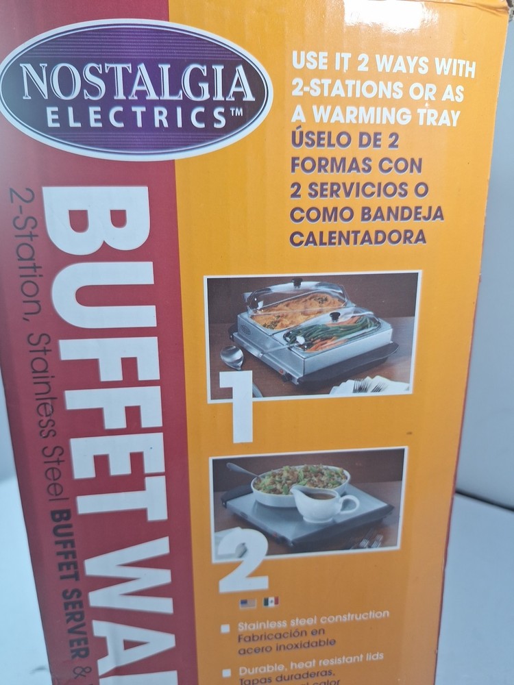 Nostalgia Electrics Buffet Warmer - Opened, NIB