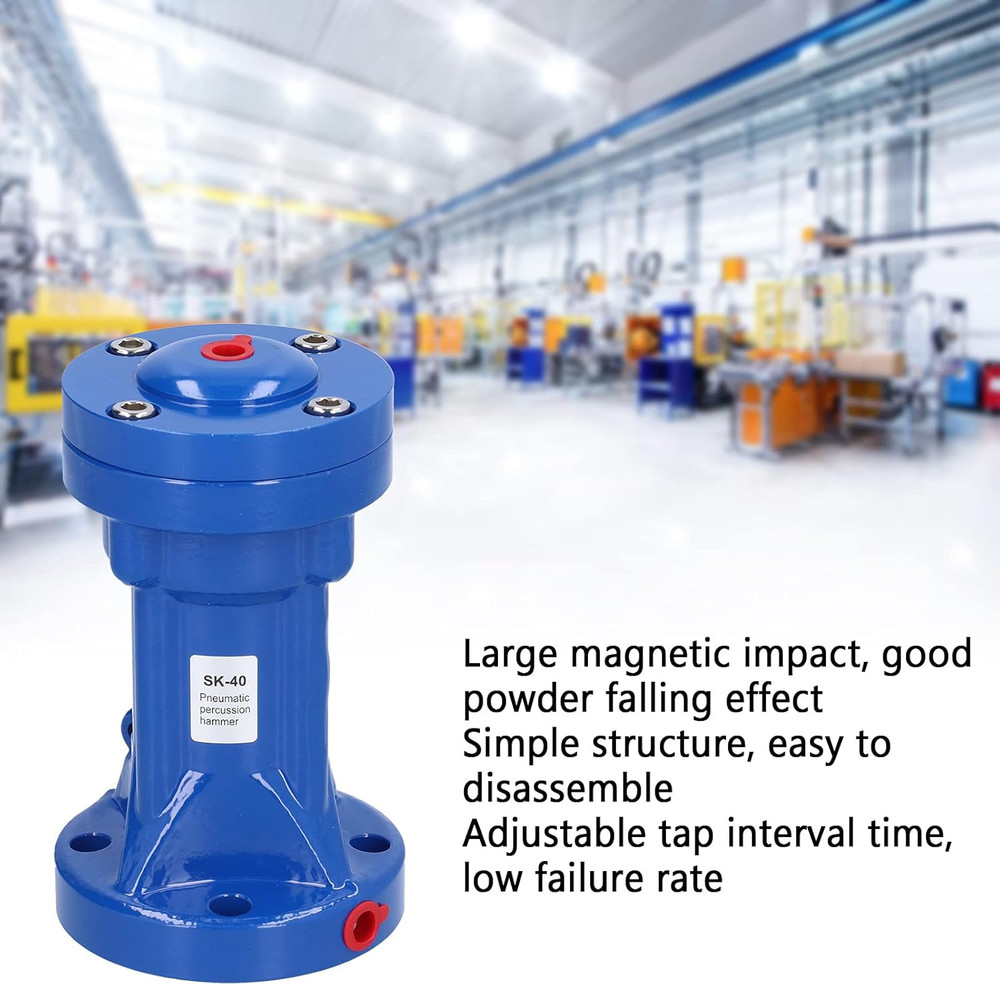 Versatile Adjustable Pneumatic Percussion Hammer for Silo Emptying & Vibration