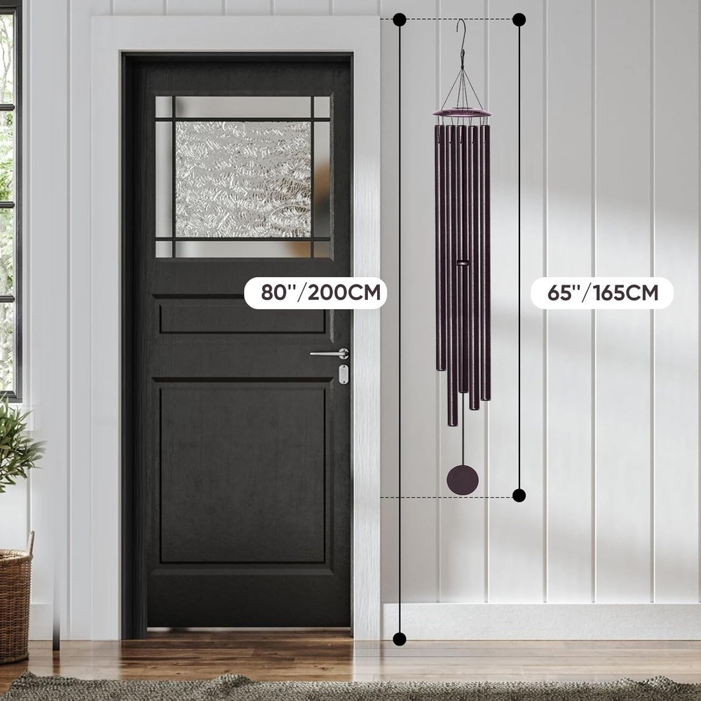 Large Wind Chimes for Outside Deep Tone, 65" Deep Tone Wind Chimes for
