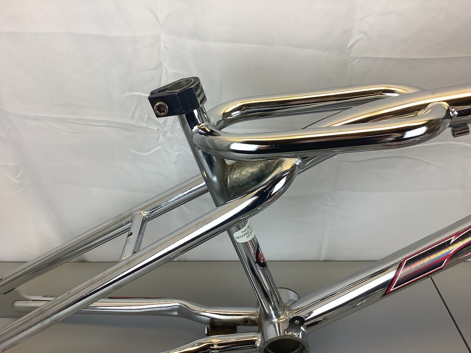 Mid School Freestyle Royce Union T-18 Vertical Chrome Frame Fork Bars