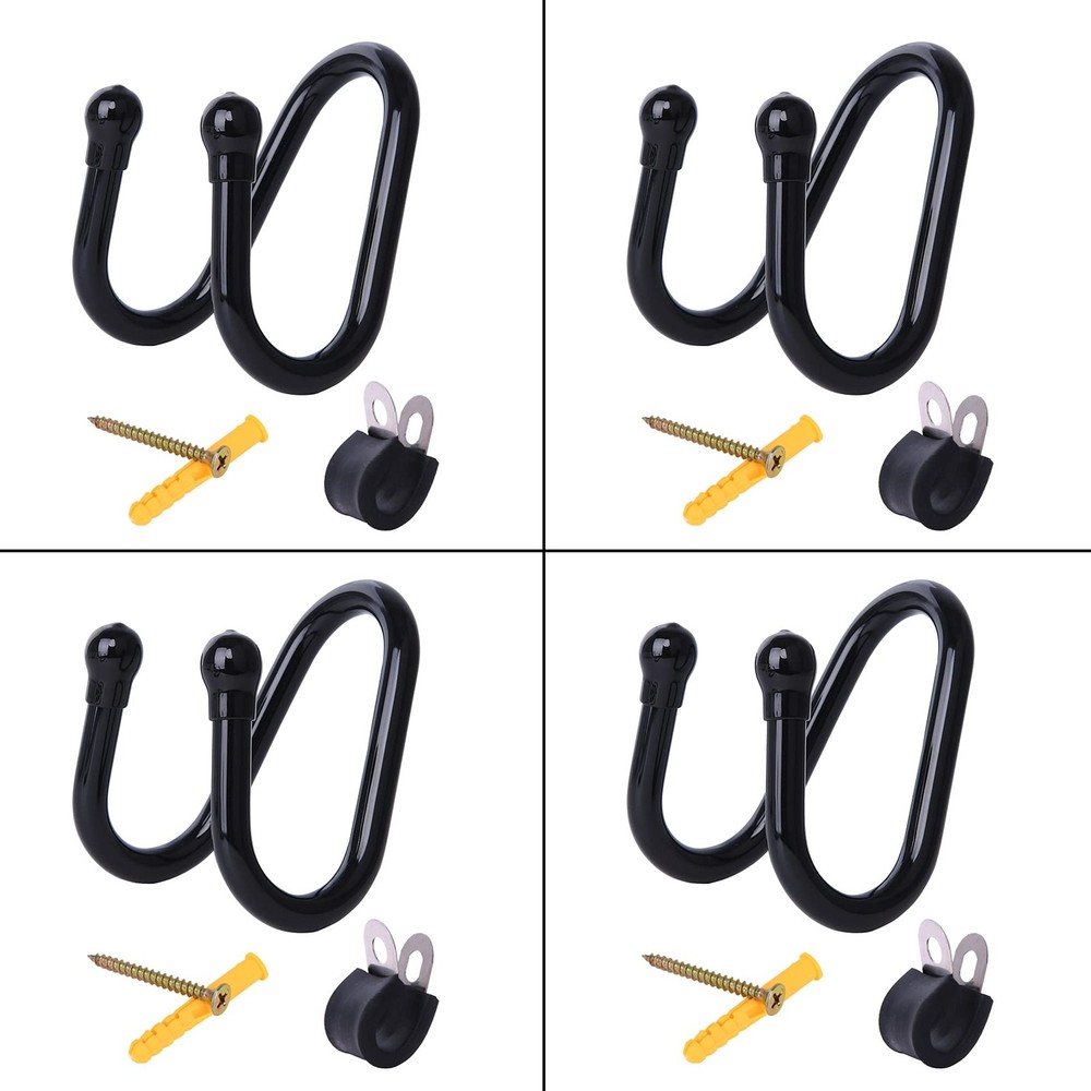 4 Pack Small Adjustable Wall Mount Display Rack Stand Holder Hook Hanger for ...