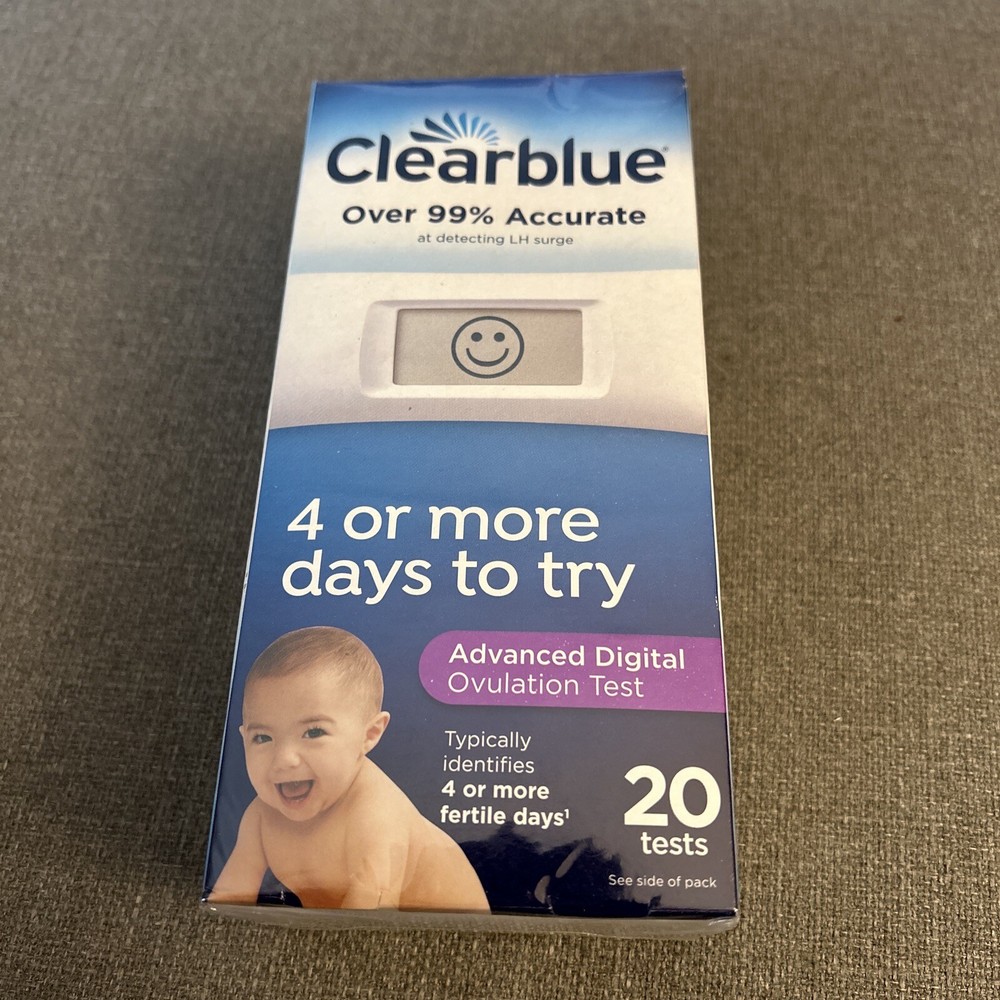 New Clearblue Advanced Digital Ovulation Predictor Kit - 20 Count Exp Date:03/25