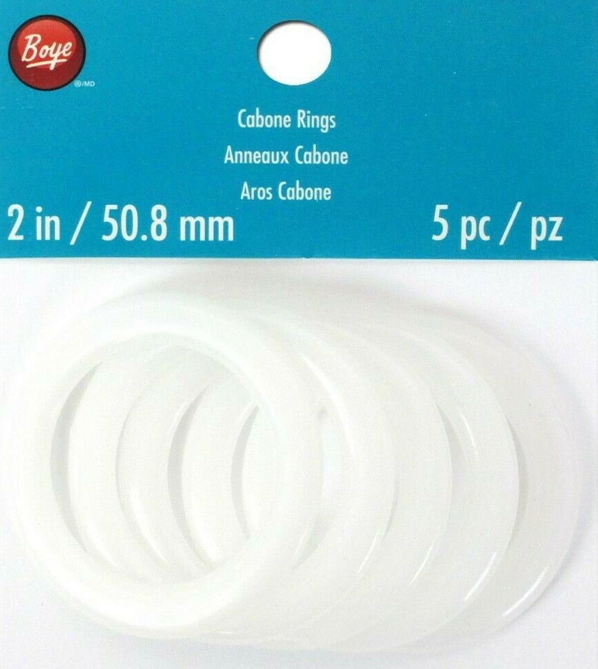 Boye ~ Cabone Rings - 2", 5 pc