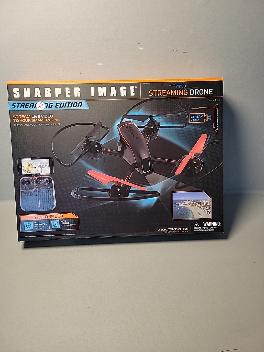 Sharper Image Mach X Video Drone with Streaming Camera 250 Ft. Flight Radius
