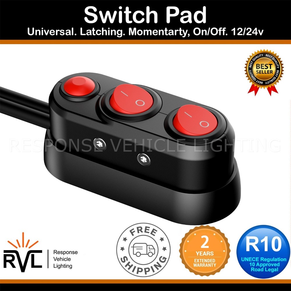 Controller & Extension Cable 1.5m 5ft For RVL SlimLine or FleetMax LED Lightbars