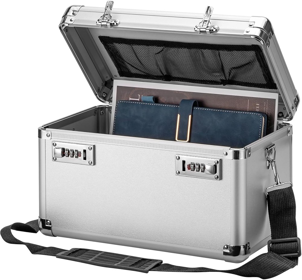 Large Lock Box Security Combination Lock Box Locking Storage Case Personal Items